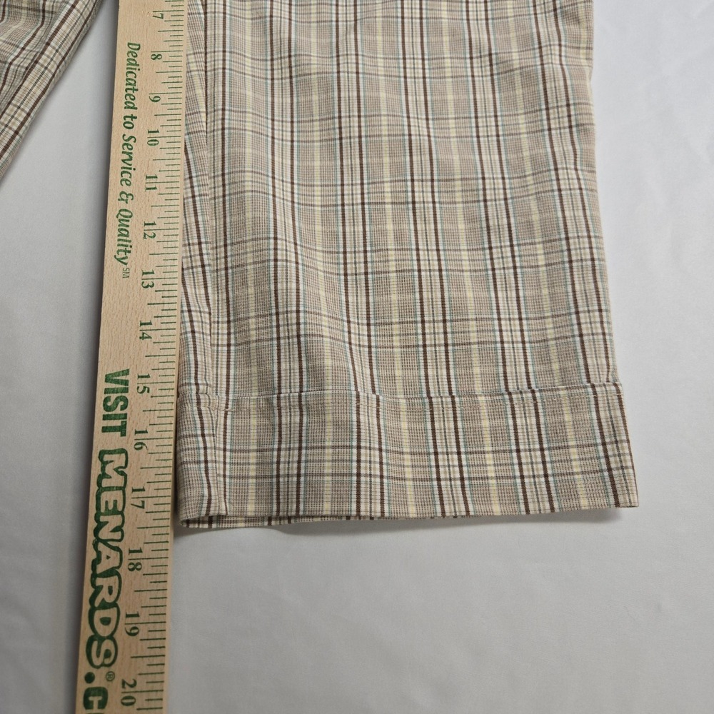 Joe Benbasset Tan Plaid Capri Pants Size 9 Cropped Trousers 2754320 - Picture 7 of 7